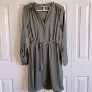 H&M Olive Green Office Dress